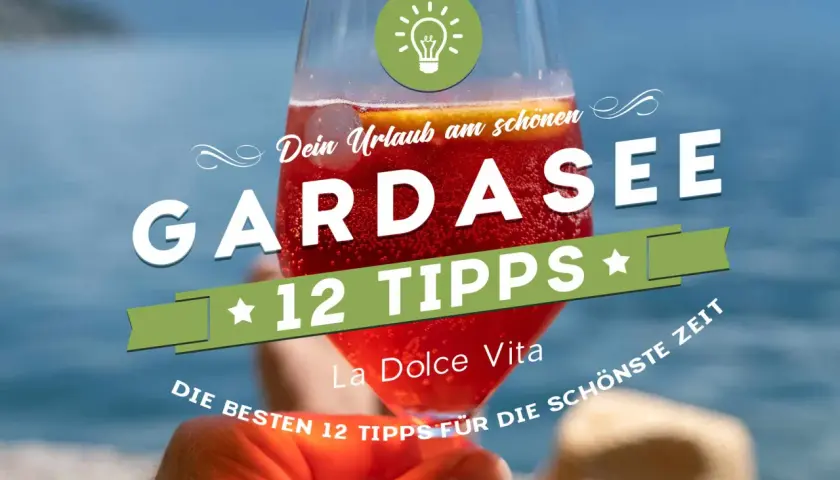 Erfrischender Drink am Gardasee, der zu den besten Gardasee Unternehmungen inspiriert. 12 Tipps für "La Dolce Vita".