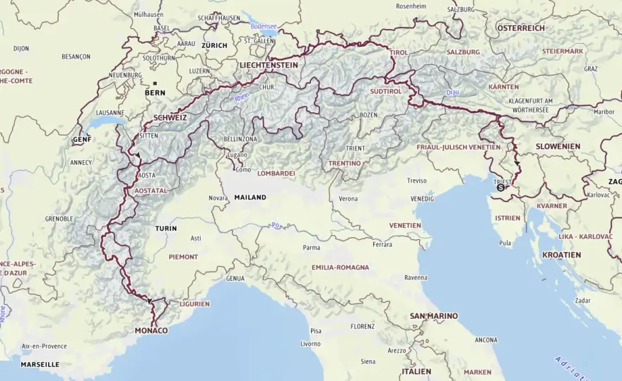 Via Alpina roter Weg - Planung, Schwierigkeit & Ausrüstung